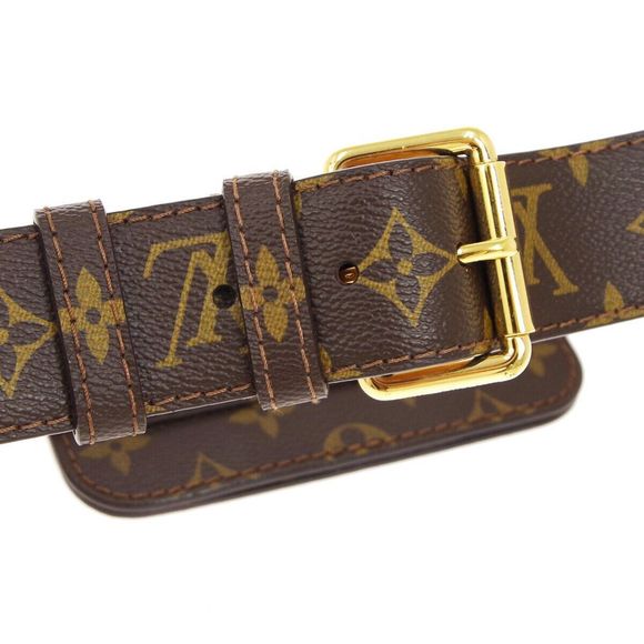 LOUIS VUITTON Ceinture Pochette Belt Bum Bag Monogram Canvas - Picture 4 of 10